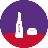 Icons of Bravecto spot on and chew pet treatment
